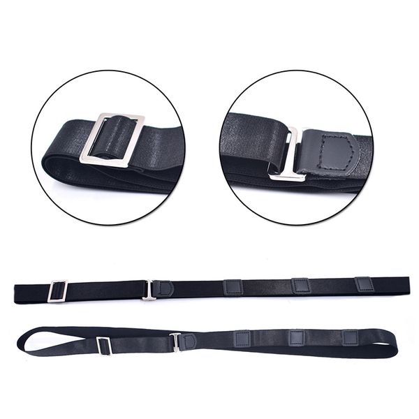 

shirt holder adjustable shirt stay belt anti-slip for women men business bmf88, Black;brown