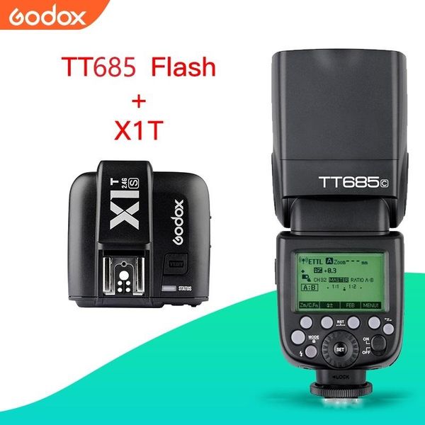 

godox685l flash speedlite with x1t trigger transmitter for fuji