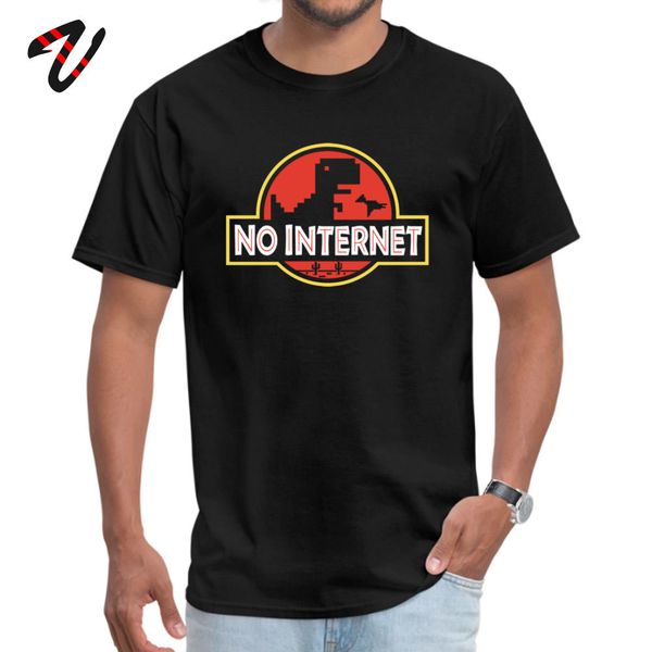 

no internet t shirts funny t-shirt special jurassic park crazy swag o neck & tees casual men tshirt father day funny gift