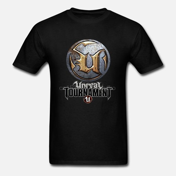 

men's unreal tournament white sport t shirt