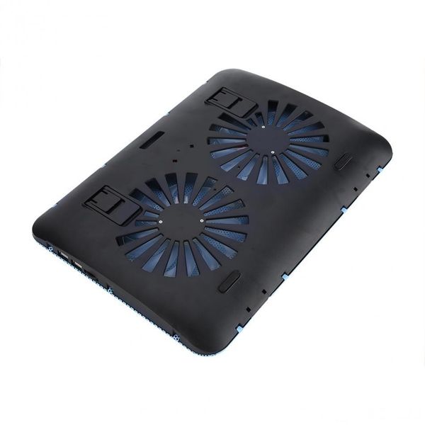 

universal 12 -16 notebook lapcooler cooling pad base adjustable speed usb 2 fans with holder stand ing