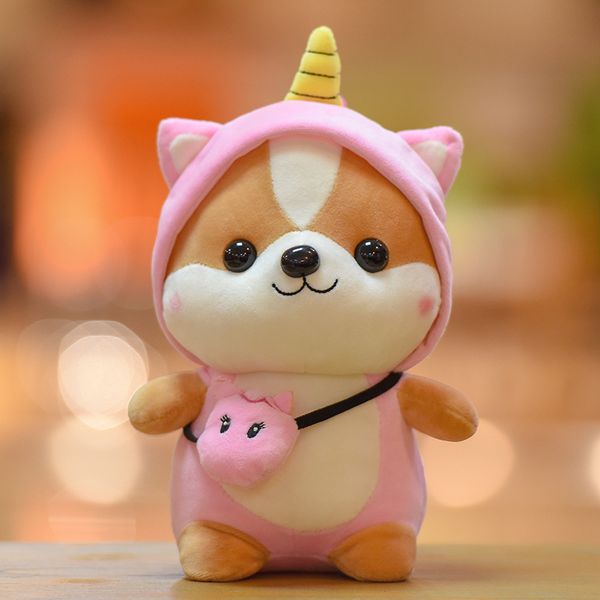 

35cm cute kawaii shiba inu dog plush toy stuffed soft squirrel animal doll toy corgi chai christmas gift child