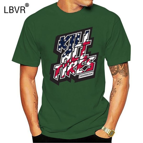 

kill all tires logo american flag apparel t shirt men's
