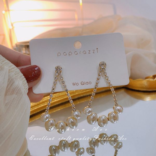 

2020 new 925 silver needle drop pearl earrings fashion earrings wholesale personality simple earrings women