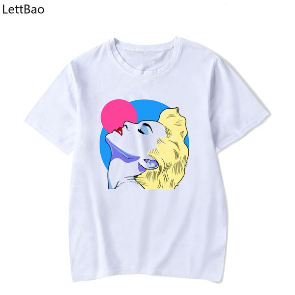 

урожай мадонна t shirt мужчин rap tee стиль плюс размер смешно футболки белого хлопка с коротким рукавом летом топы моде тенниски homme