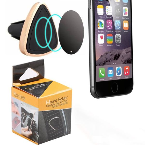 

car mount air vent magnetic universal car mount phone holder for mobile phone, one step mounting magnet easier safer driving