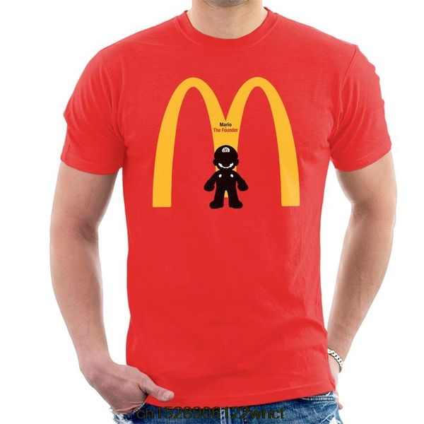 

2020 новый printed забавный марио основатель футболка camiseta masculina женской футболке макдональдз мужская