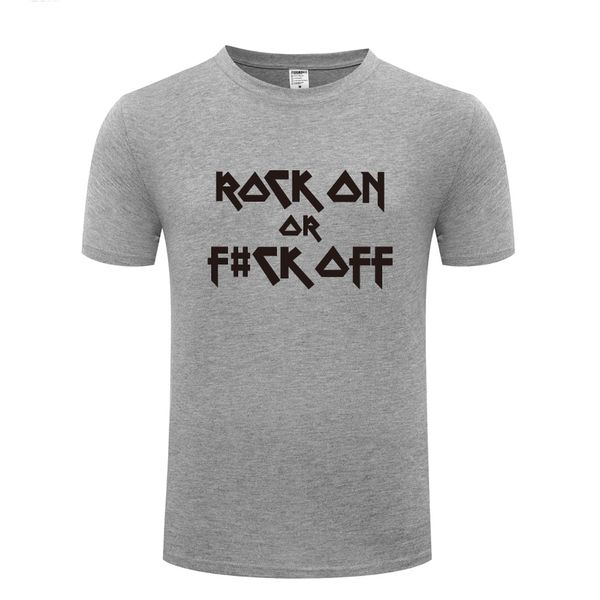 

rock on or f off rock music mens men t shirt tshirt 2018 new short sleeve o neck cotton casual t-shirt tee