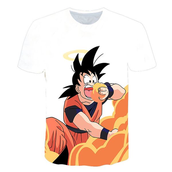 

new anime cool wukong street trend selling 3d print shirts funny hippie kawaii men clothing