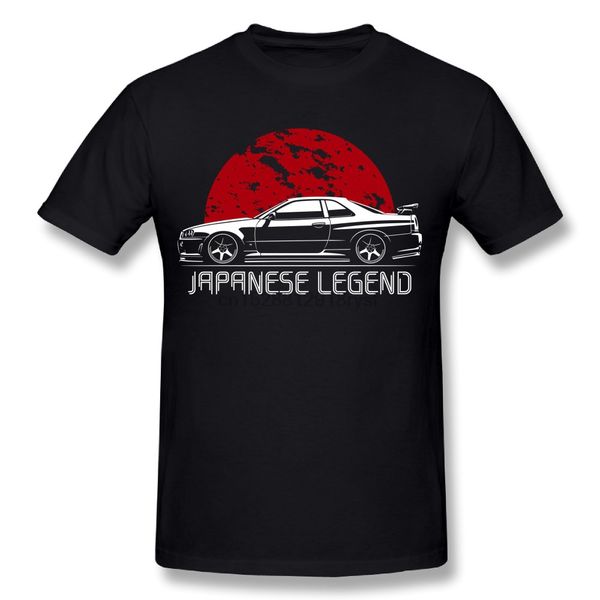 

прохладный мужчины gtr автомобилей t shirt японской legend skyline стильная футболка оптовая