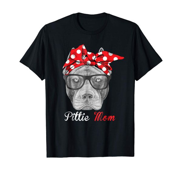

pittie mom shirt for pitbull dog lovers-mothers day gift