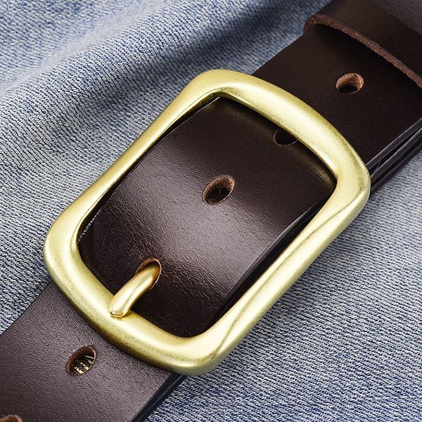 

needlefirst copper pure men's layer leather cowhide needlefirst layer copperleather men's belt beltleather belt pure cowhide xpuor, Black;brown