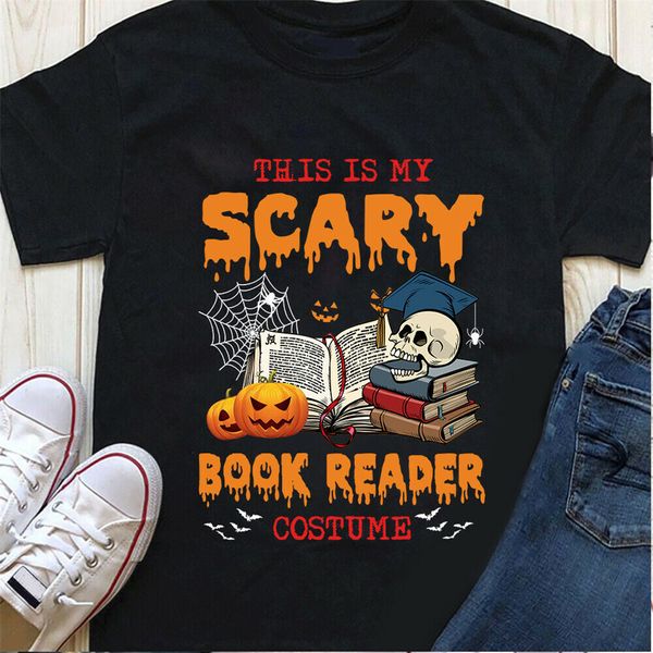 

this is my scary book reader costume halloween shirt birthday gift tee shirt