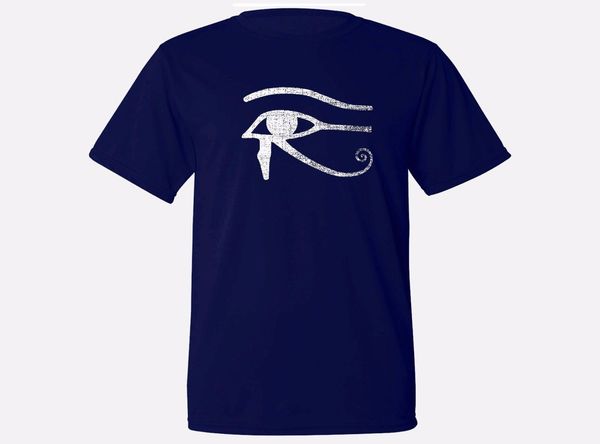 

2019 древний египет ра глаз horus пот доказательство полиэстер огорчен взгляд голубой футболки