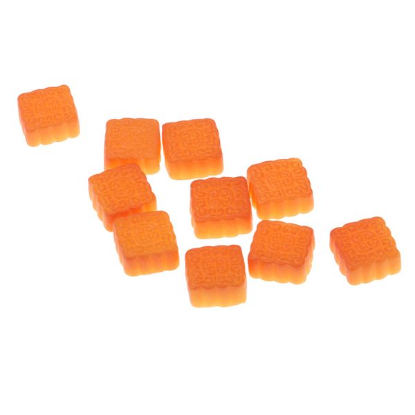 

1/12 dollhouse miniature food & groceries supply mini square mooncakes 10pcs