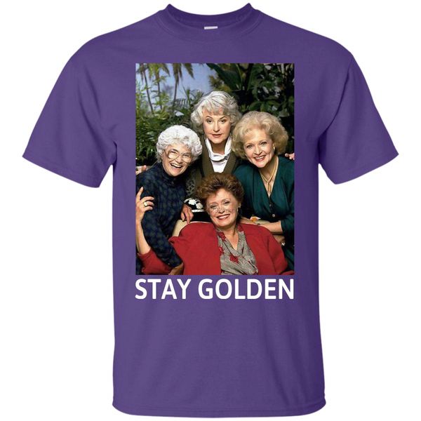 

stay golden t-shirt (t-shirtpurple5xl