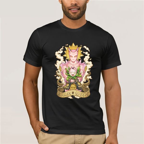 

killer queen explosive bubble t shirt jojobizarre adventure humorous t shirts pre-cotton promotion man crazy vintage