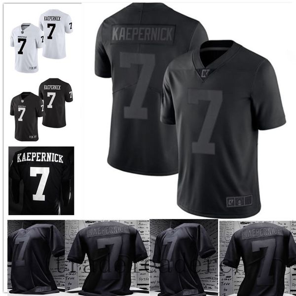 

double stitched #7 colin kaepernick jersey all black icon jersey 2.0 true to 7 ncaa imwithkap jerseys, Black;red