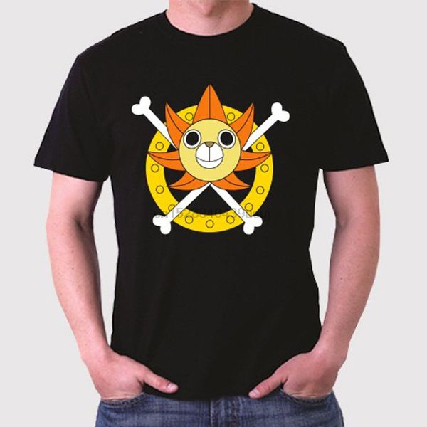 

new one piece logo thousand sunny go men's black t-shirt size s to 3xl harajuku fashion classic unique