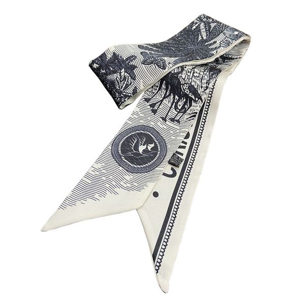 

pobing bag scarf women twill silk scarf skinny scarves design wrist towel foulard neckerchief headband for ladies, Blue;gray
