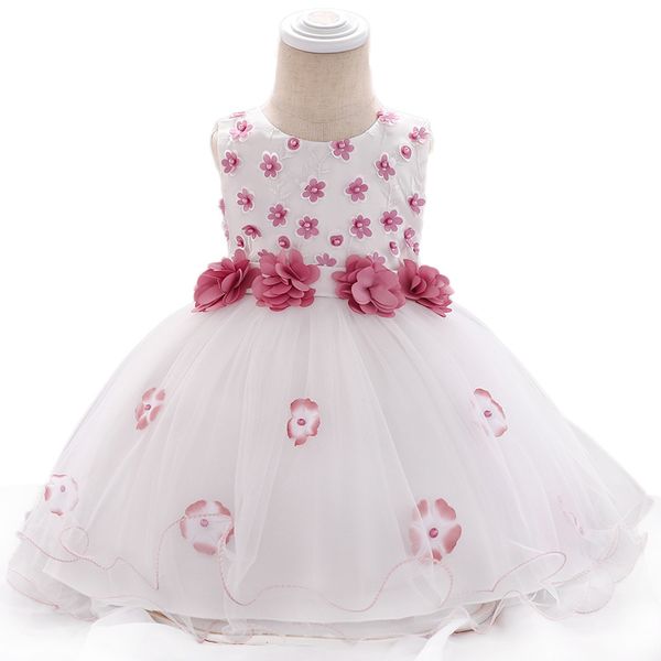 

vestidos infant dress 2020 summer newborn baby girls princess dress 1 year birthday for baby girls wedding and party, Red;yellow