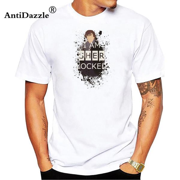 

sherlock holmes shirt doctor john watson t-shirt britain london benedict cumberbatch fashion t shirt for men