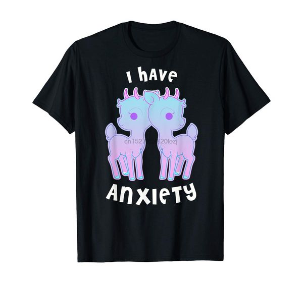 

у меня есть тревога футболка прохладный kawaii пастель goth style design
