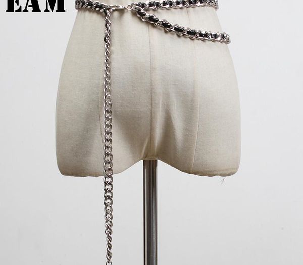 

eam] casual waist chains pu leather braided stylish belt personality women new fashion tide all-match spring 2020 1u267, Black;brown