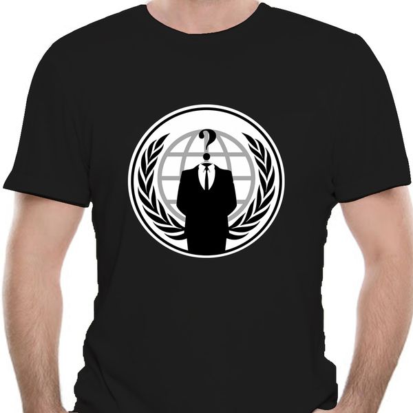 

new anonymous guy fawkes logo masque revolution men black t-shirt size s - 3xl male selling t shirt 0521j