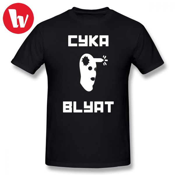 

cyka блять csgo t shirt мультфильм печати graphic футболка с коротким рукавом плюс размер мужчины повседневная футболки хлопок пляж музыка t
