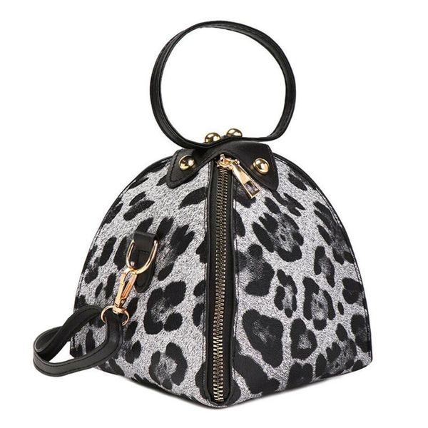 

women leopard print shoulder bags fashion phone bag comfortable durable pu leather handbag 15 x 18 x 15cm