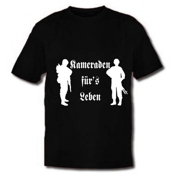 

2020 summer fashion men t-shirt t-shirt, comrades for life, german army, wehrmacht