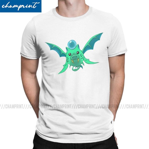 

novelty duke fishron t-shirt for men crew neck cotton t shirts terraria pixel game short sleeve tee shirt gift idea