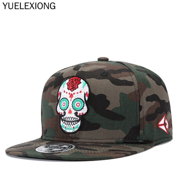 

ball caps 2021 trend basball men camo hats trending fashion hip hop bones snapback embroidery novelty cap for women camouflage, Blue;gray