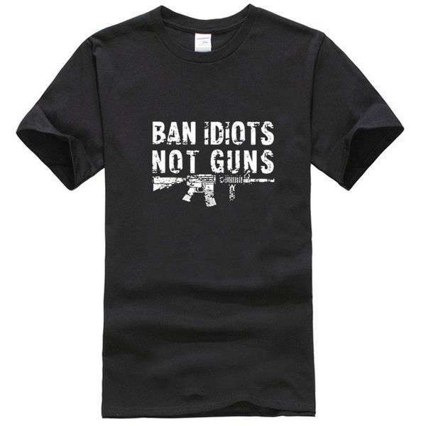

pro-gun вторая поправка американский флаг 100t хлопок mens t-shirt ban идиоты не guns streetwear harajuku верхний тройник мужчин одежда 2019