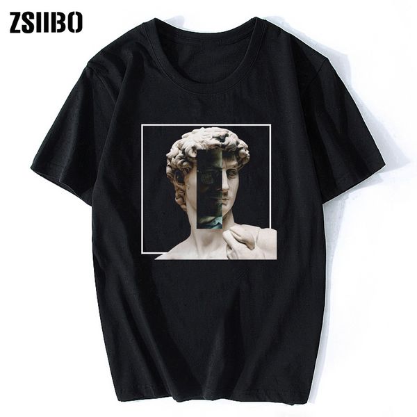 

money heist funny plaster statue men la casa de papel bella ciao t-shirt the house of paper tshirt hip hop tees male