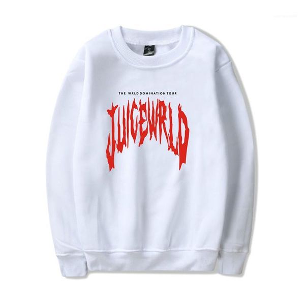 

mens sweatshirts pullover hiphop rapper male rip apparel juice wrld mens hoodies casual long sleeve crew neck, Black