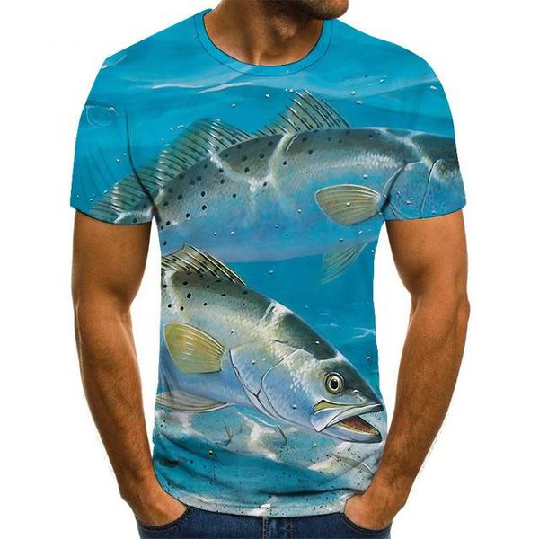 

fish pattern trend youth cool 3d print shirts kawaii harajuku comics men clothing
