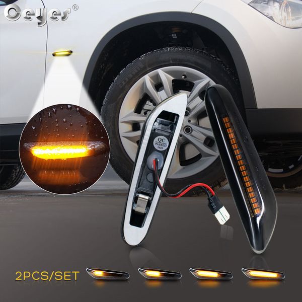 

ceyes 2pcs car lamp led smoke lens dynamic side marker turn signal light for e90 e60 e36 auto sequential blinker accessories
