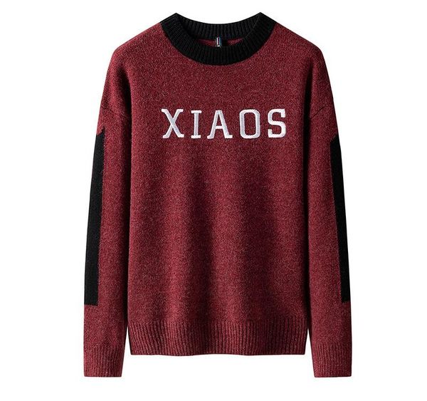 

singleroad thick sweater men 2019 winter wool clothes knitted pullover cashmere sweaters male loose fashion jumper high003, White;black
