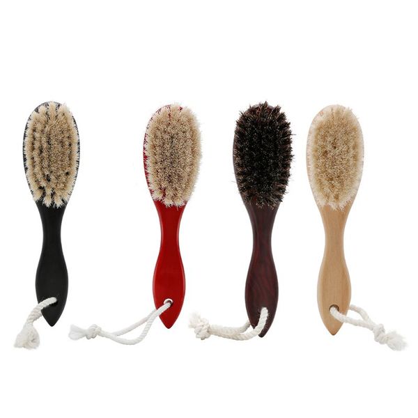 

beard horse bristle brush clippings sweeping soft moisturize styling hair brush, Silver