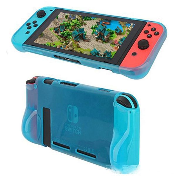 

switch tpu cases anti-scratch back case cover for switch ergonomic accessories skin with joy-con & thumb grips 2018