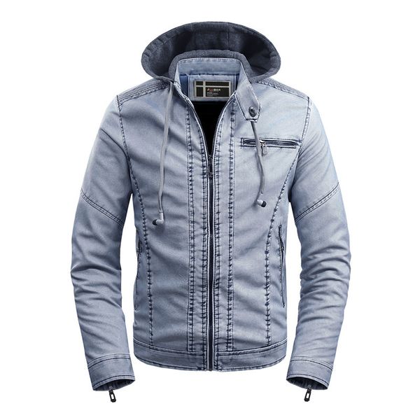 

new autumn mens leather jacket casual stand collar motorcycle jacket men plus velvet pu simple fashion jacket men clothing, Black;brown