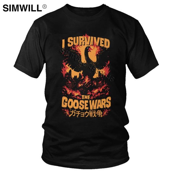 

novelty untitled goose game t shirt men printed 100% cotton t-shirt crew neck short sleeve geese wars tee gift idea apparel