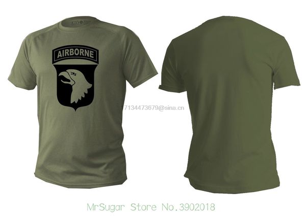 

t shirt mens dry fit short sleeve green olive military army usa airborne man t shirts casual brand clothing cotton