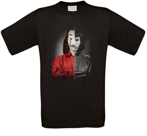 

дом casa de of деньги деньги papel heist токио токио топы tee футболка все размеры new t-shirt 2xl 3xl 4xl 5xl