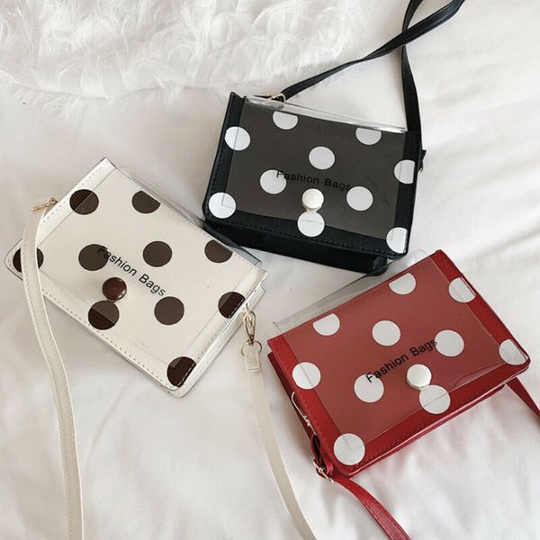 

womens ladies new polka dot cross body evening party pu bag banquet shoulder bag