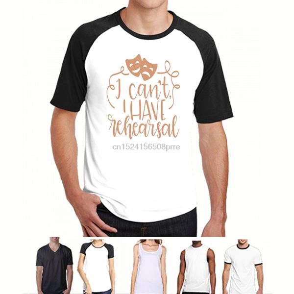 

funny men t shirt women novelty tshirt funny theater shirt sorry i can't i have rehearsal peach cool t-shirt