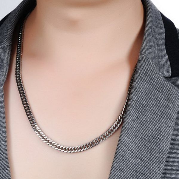 

chains men's classic denim chain necklace 316l stainless steel jewelry from vcool factory pendant gift vp874, Silver