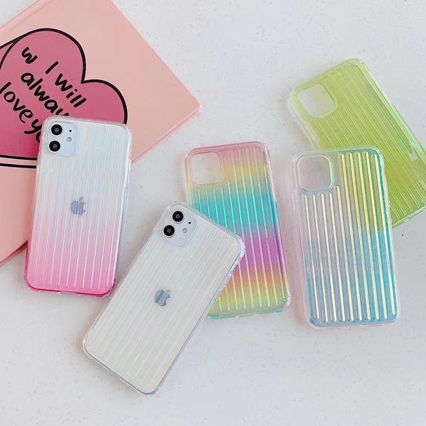 

1.5mm thick gradient color soft tpu phone case for iphone 6 7 8 x xr 11 pro max